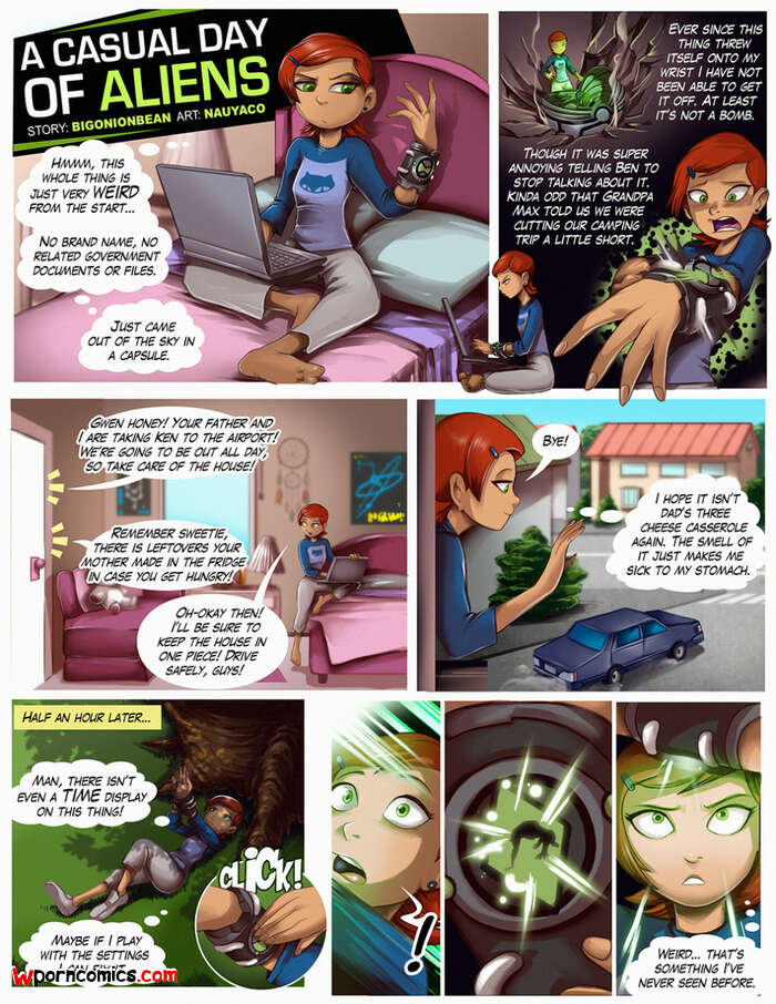 Porn comic A Casual Day of Aliens. Nauyaco