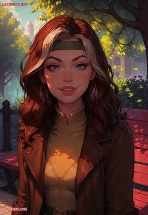 Porn comic A Quickie with Rogue. LowFireStudios