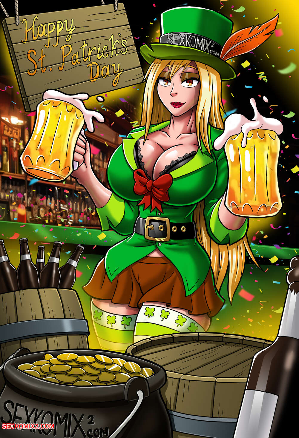 Porn comic Anastasia. Holiday calendar 2025. by sexkomix2.com