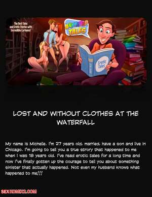 Porn comic Animated Tales. WC TF. LOST AND WITHOUT CLOTHES AT THE WATERFALL