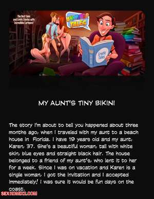 Porn comic Animated Tales. WC TF. MY AUNTS TINY BIKINI