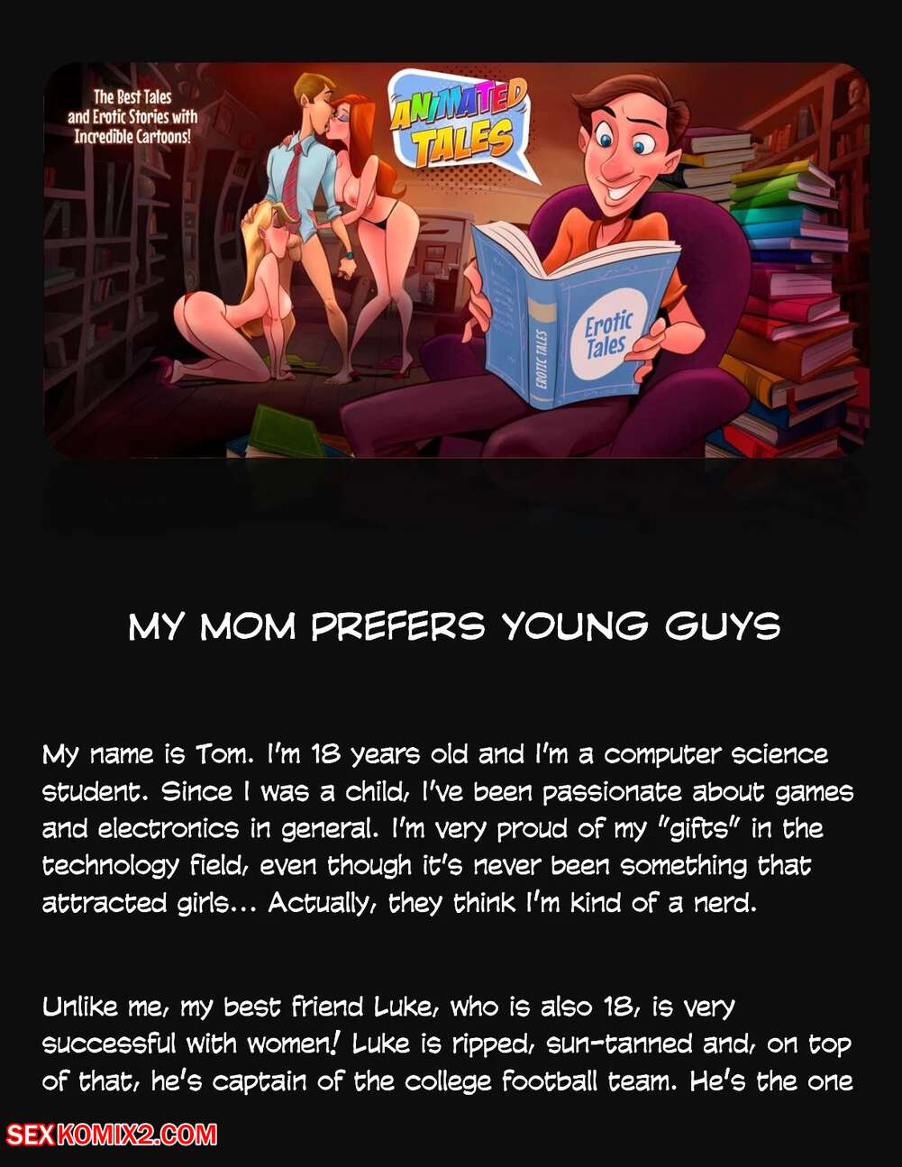 Porn comic Animated Tales. WC TF. MY MOM PREFERS YOUNG GUYS