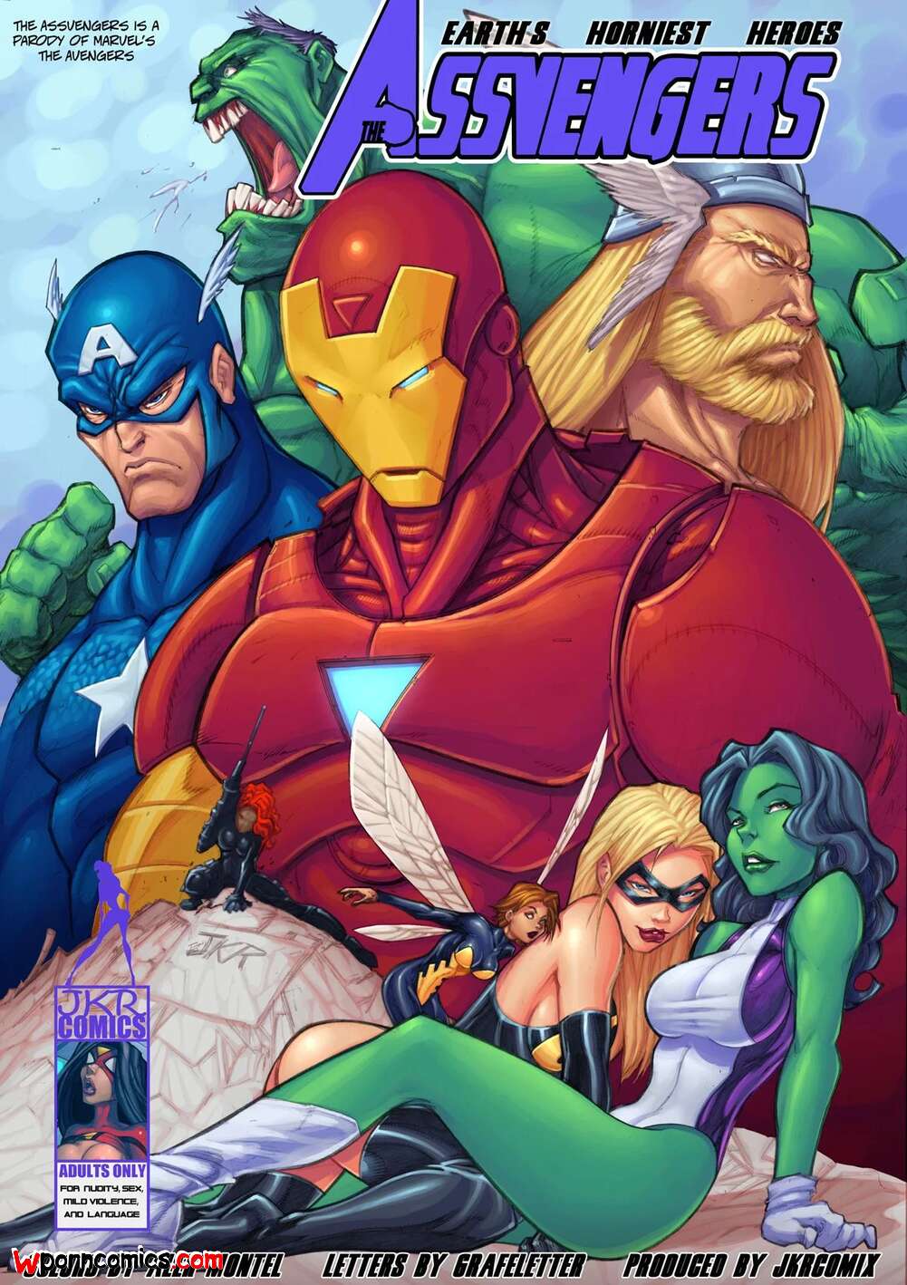 Porn comic Assvengers. Chapter 1. The Avengers. JKRComix.