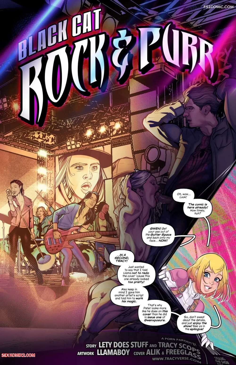 Porn comic Black Cat. Rock and Purr. Tracy Scops