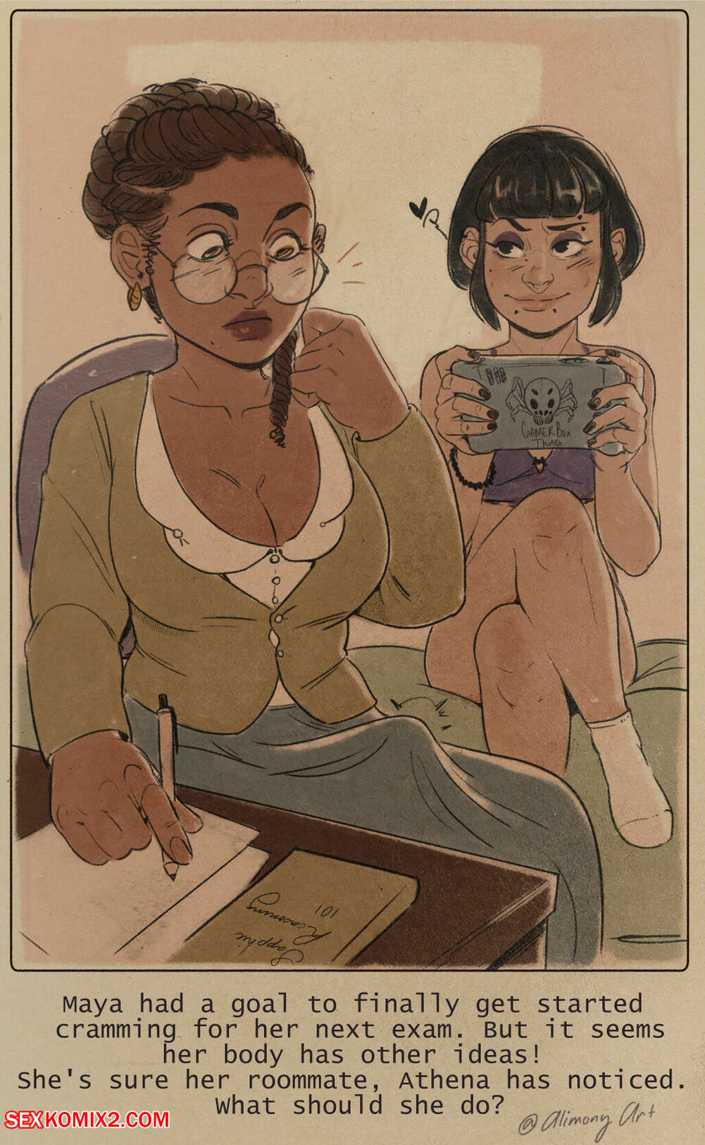 Porn comic Bookworm Cyoa Campaign. Alimony