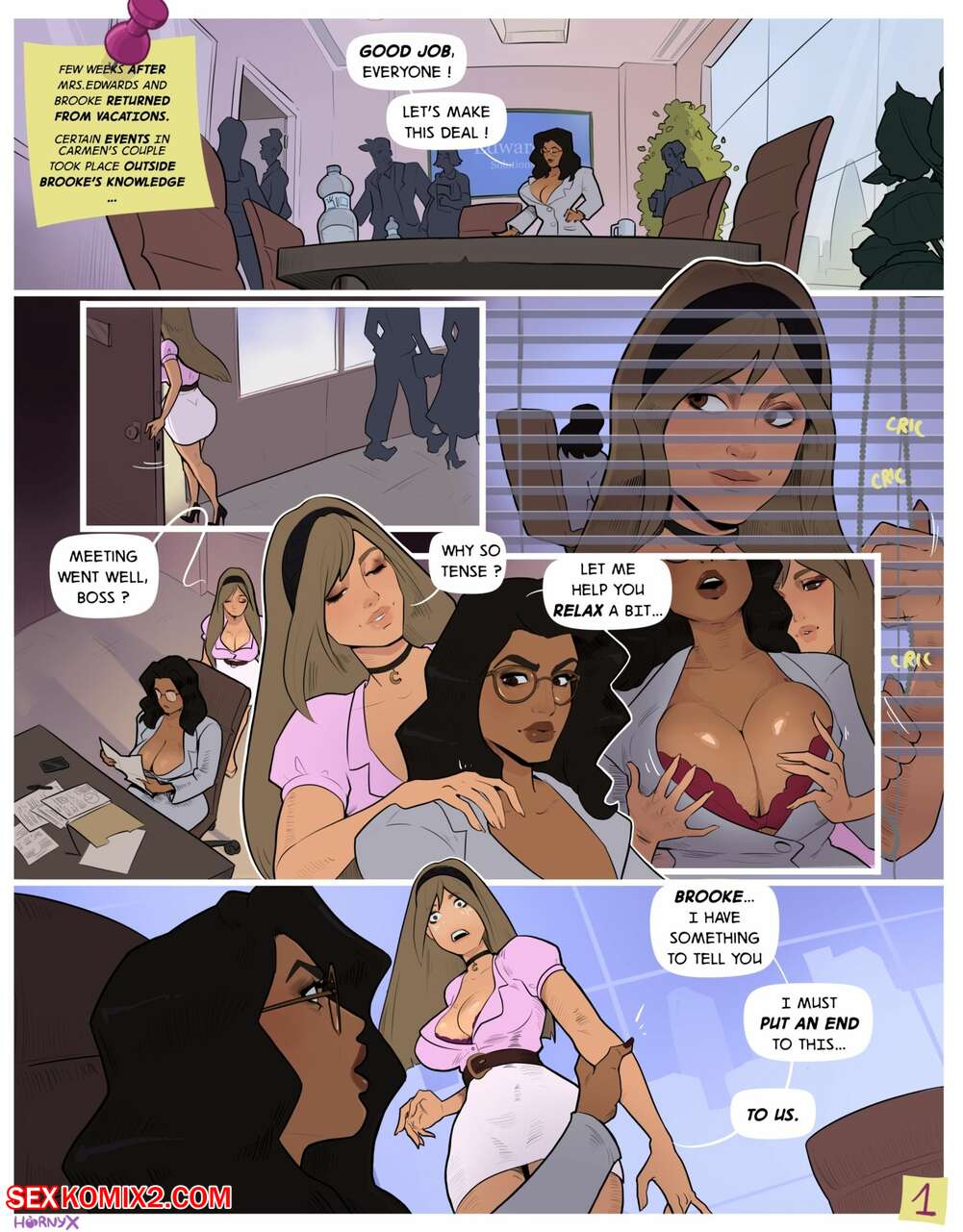 Porn comic Boss me Mommy. Chapter 3. Hornyx