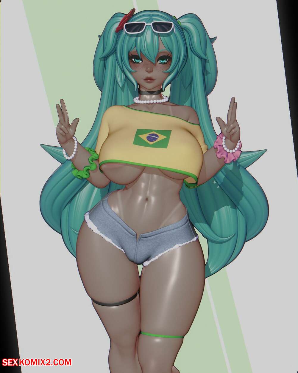 Porn comic Brazilian Miku. Rushzilla