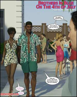Porn comic Brothers in Blue on the 4th of July. Chapter 1. Darklord.