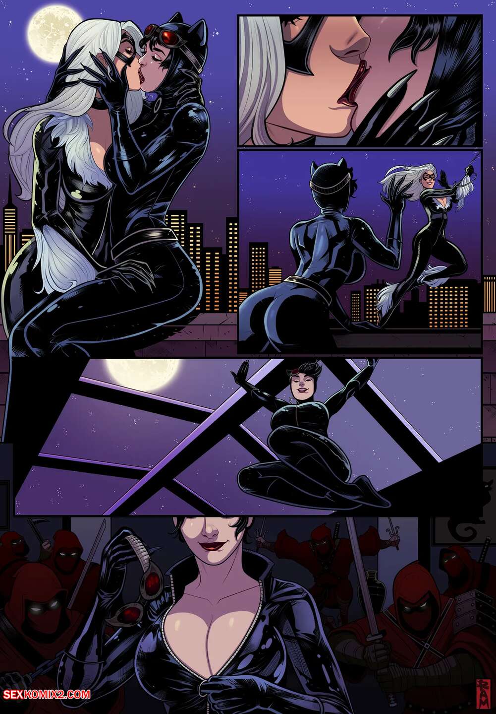Porn comic Catwoman x Black Cat comic