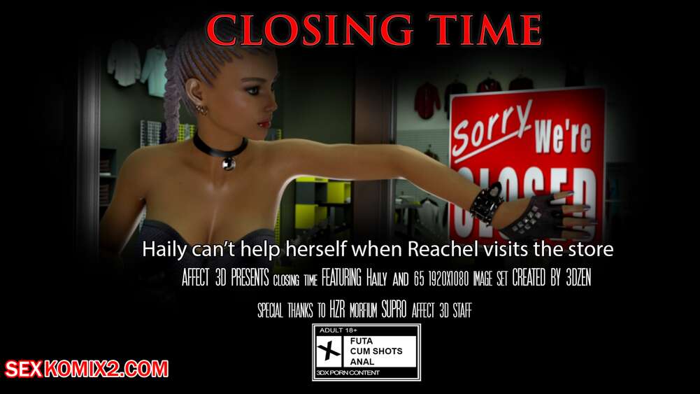 Porn comic Closing Time. 3DZen.