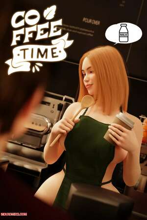 Porn comic Coffee Time. RoseBlue3D