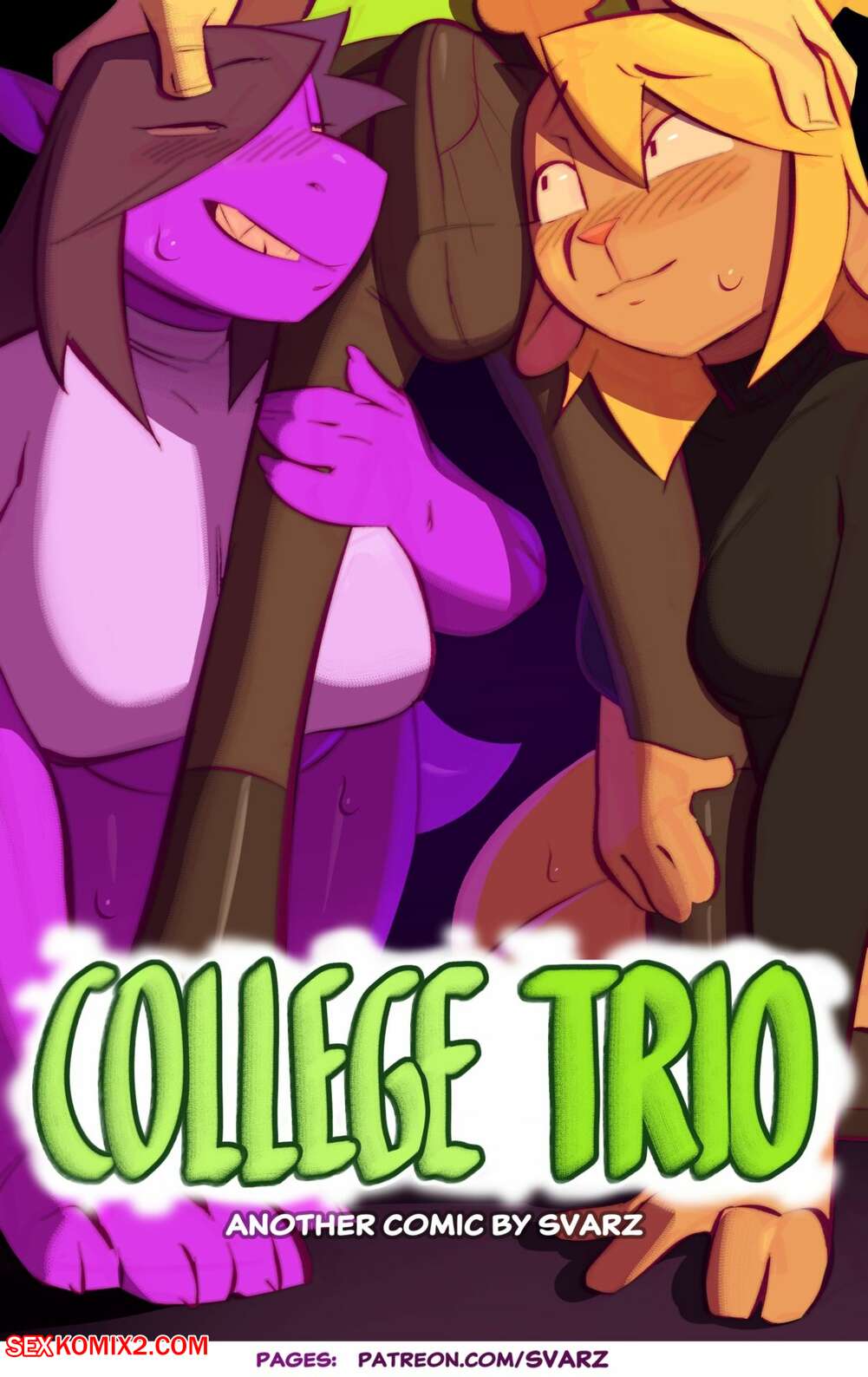 Porn comic College Trio. Svarzye