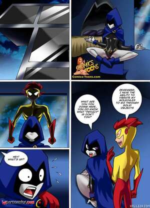 Porn comic ComicsToons. Raven X Kid Flash