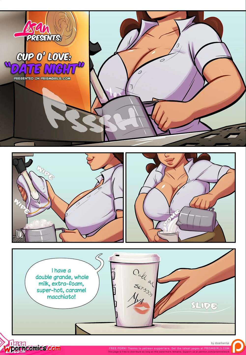 Porn comic Cup O Love. Date Night. Chapter 2. DSAN.