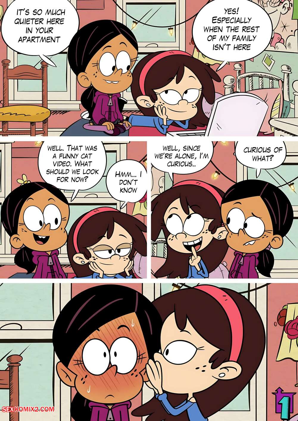 Porn comic Curiosity. The Loud House. Lester.
