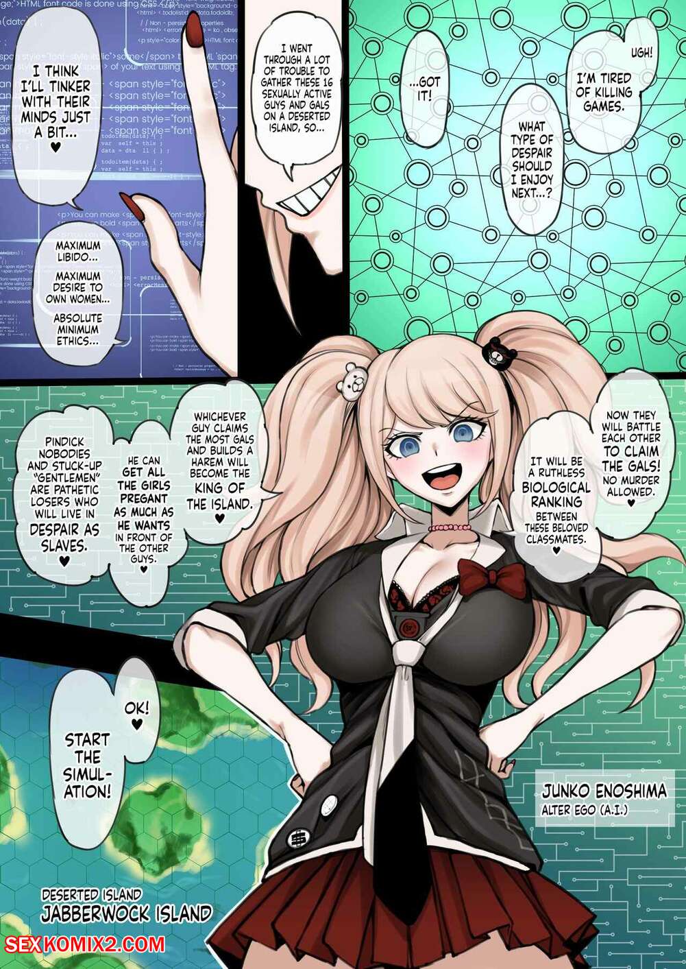 Porn comic Danganronpa 2. Terasu MC