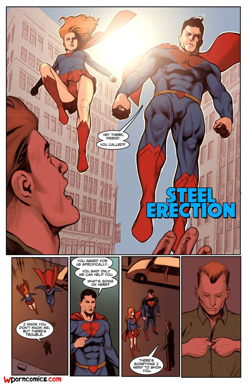 Porn comic Dangerous Curves. Part 4. Steel Erection. Justice League. Shade.