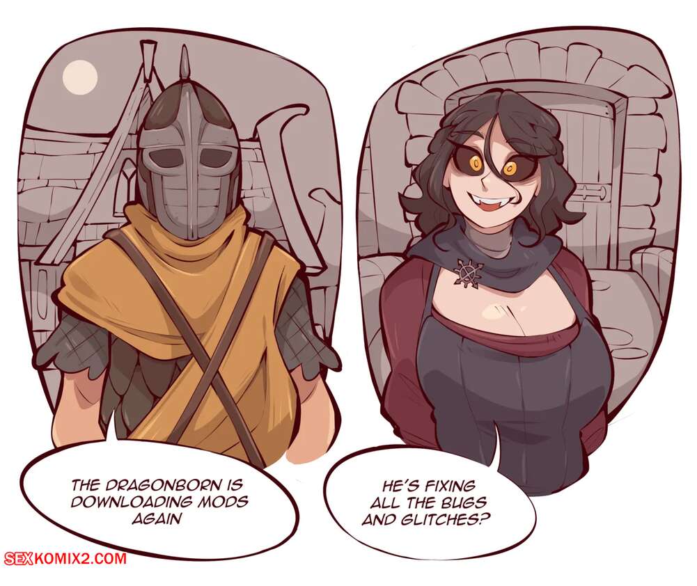 Porn comic Dungeon Serana. The Elder Scrolls. SaucyMojo
