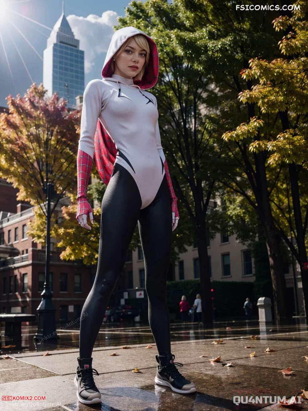 Porn comic Emma Stone. Gwen Stacy. QuantumAI