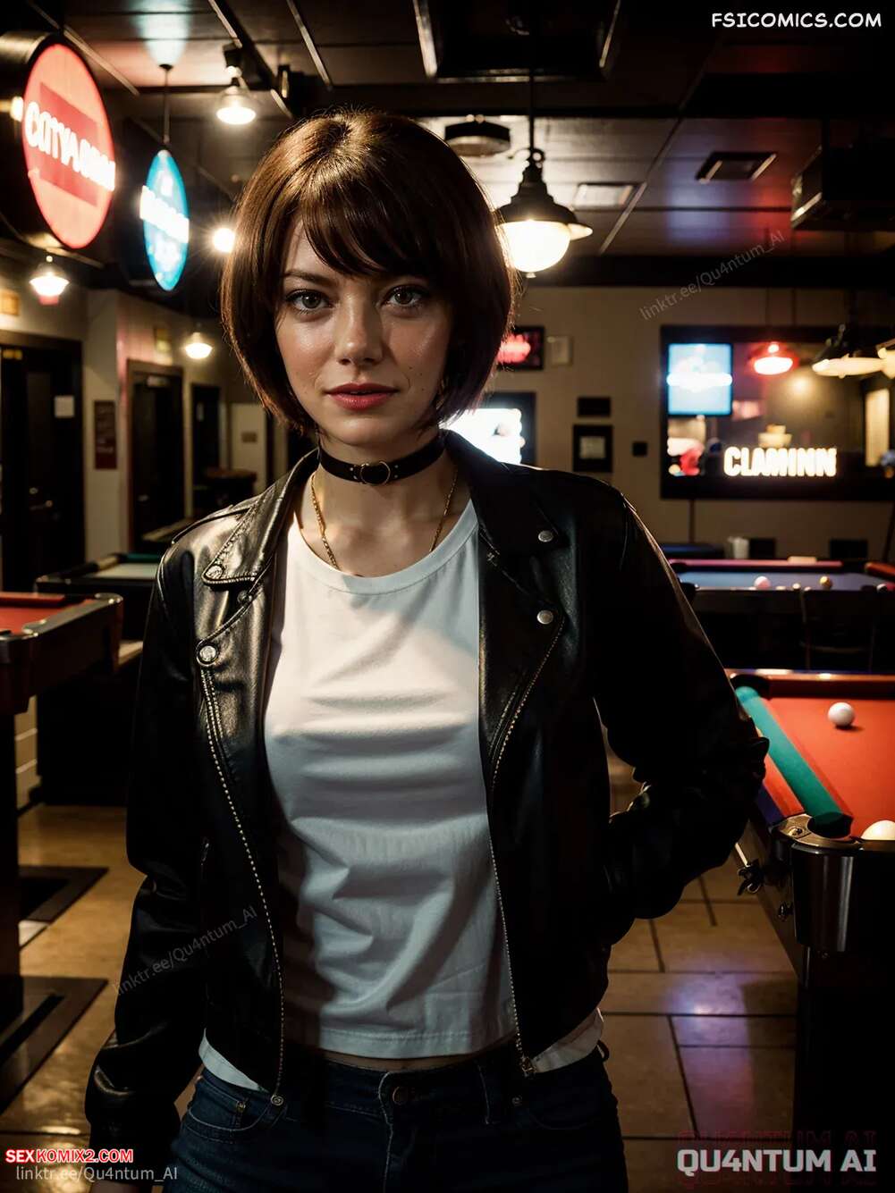 Porn comic Emma Stone. Zombieland. QuantumAI