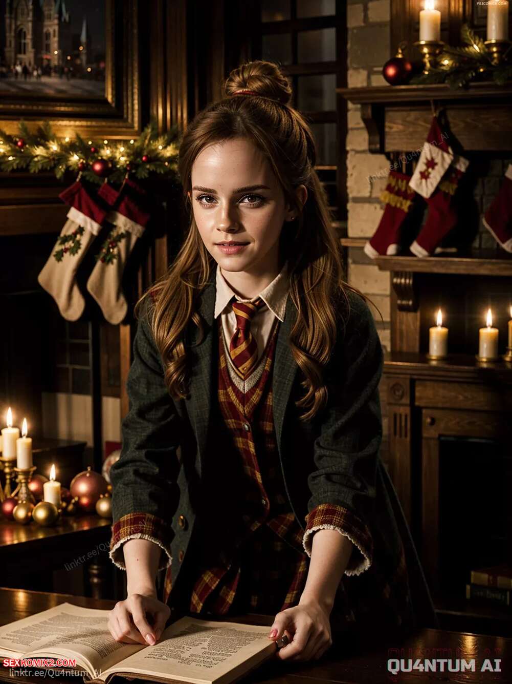 Porn comic Emma Watson. Hogwarts Christmas Harry Potter Hermione Granger. QuantumAI