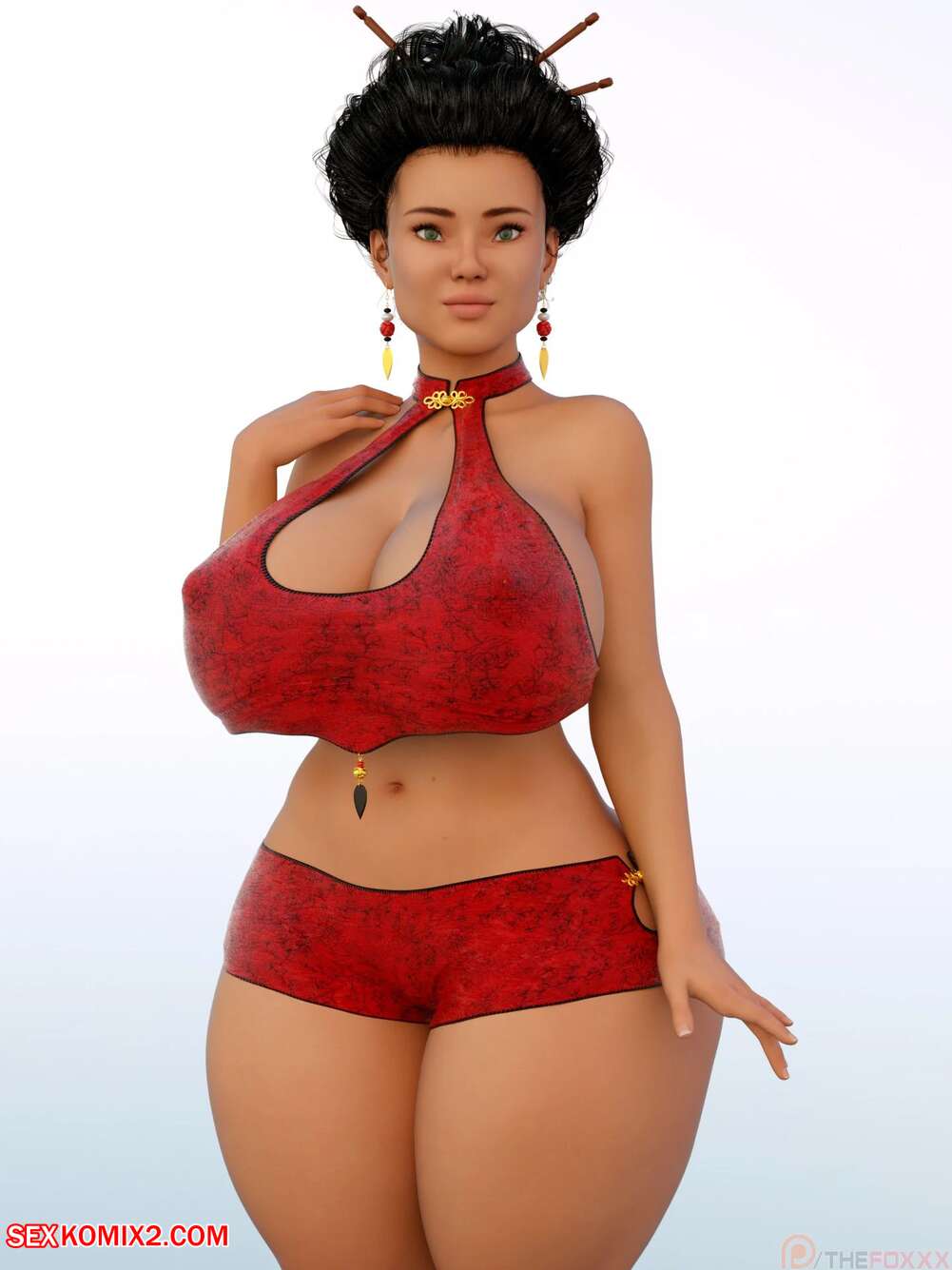 Porn comic Extra Renderings. The FOXXX. KIOKO KUCHI