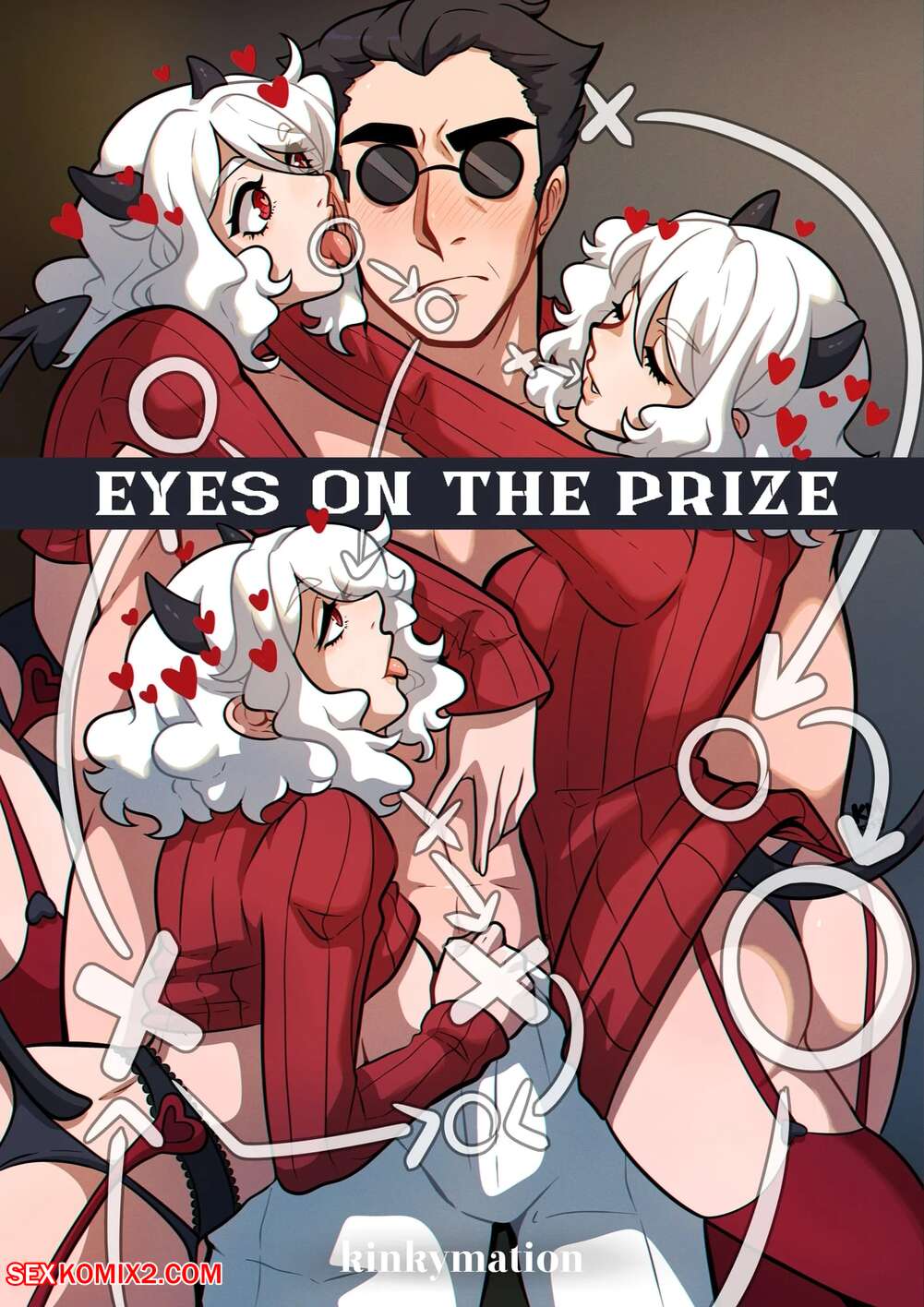 Porn comic Eyes on the Prize. Helltaker. Kinkymation.