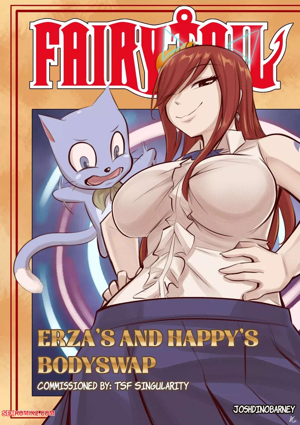 Porn comic Fairy Tail. Erzas and Happys Bodyswap. TSFSingularity.