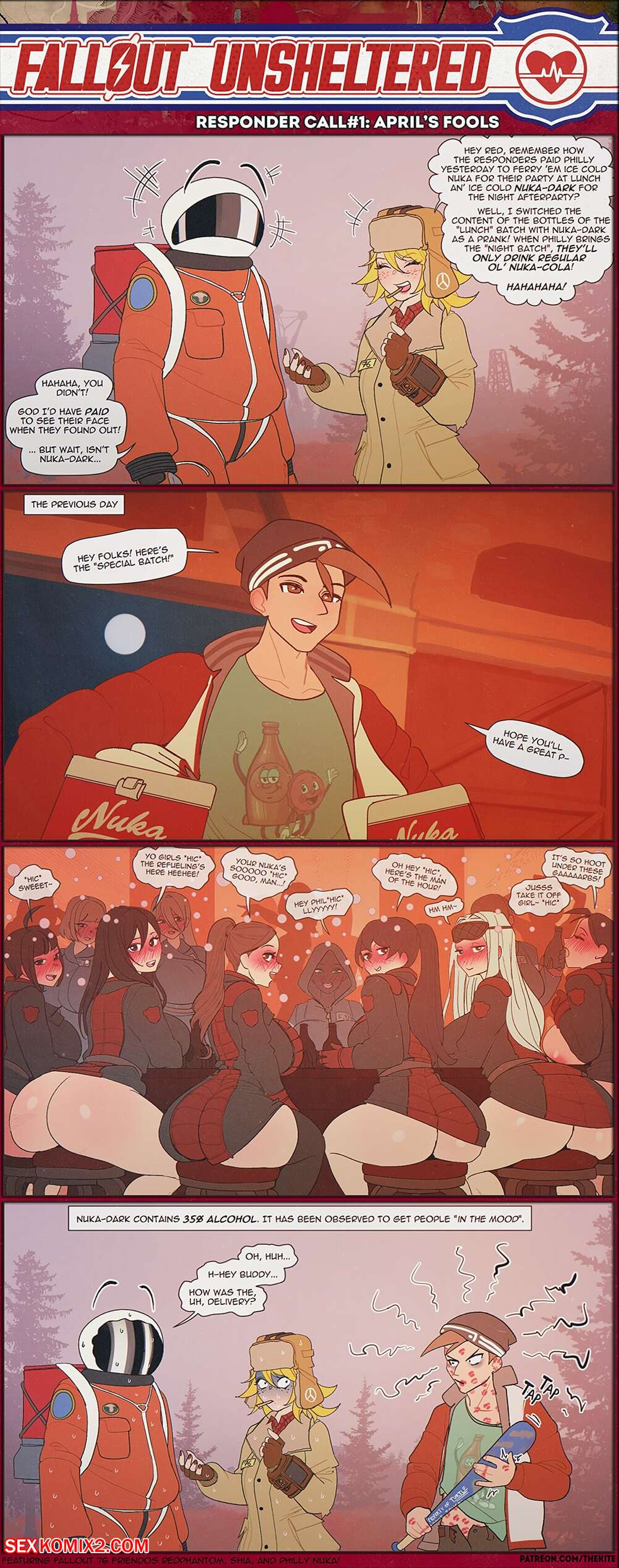 Porn comic Fallout Unsheltered Responders. The Kite
