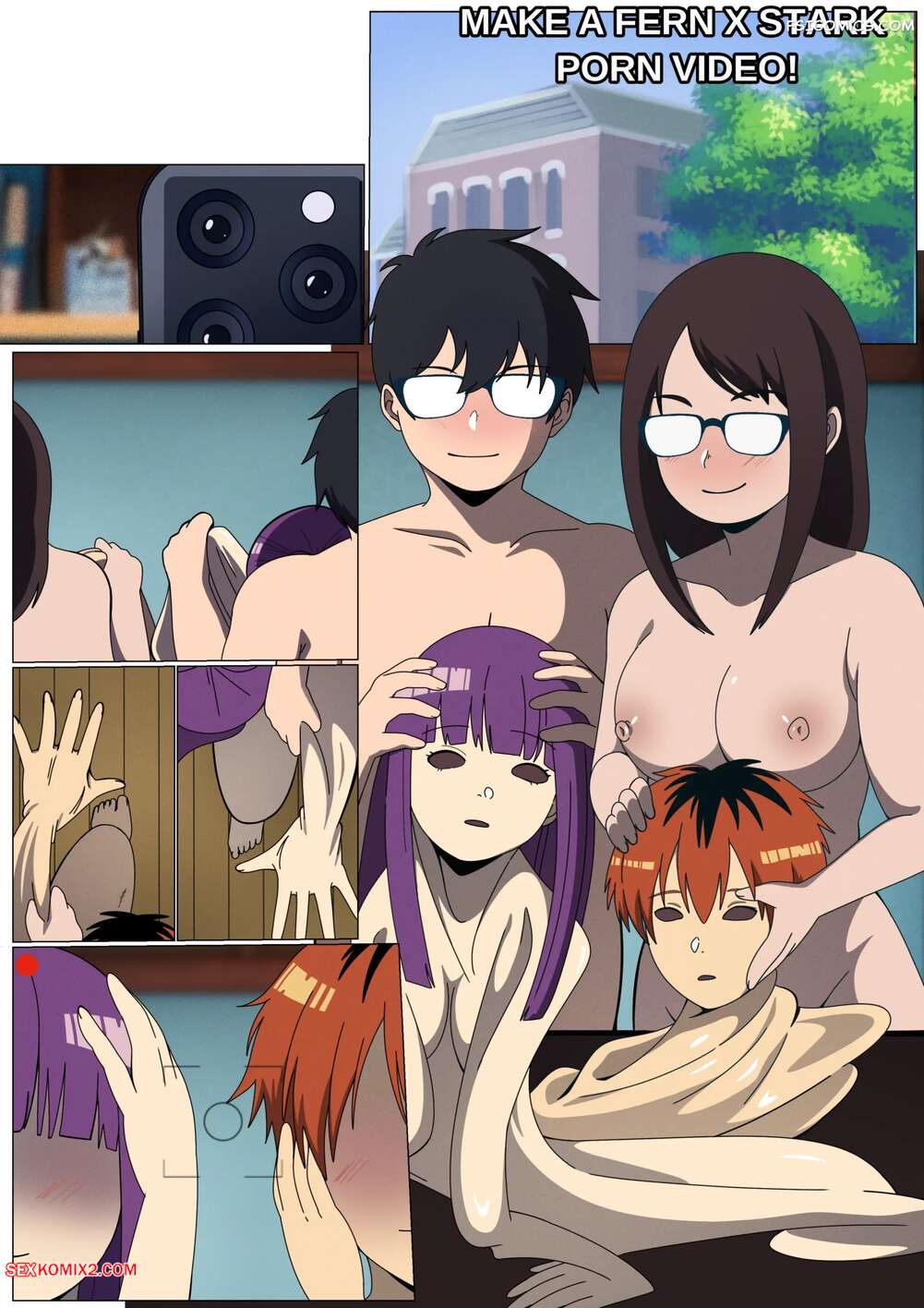 Porn comic Fat Nerd Couple to Fern x Stark. DioGio