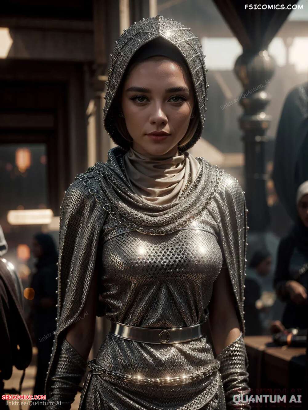 Porn comic Florence Pugh. Dune. QuantumAI