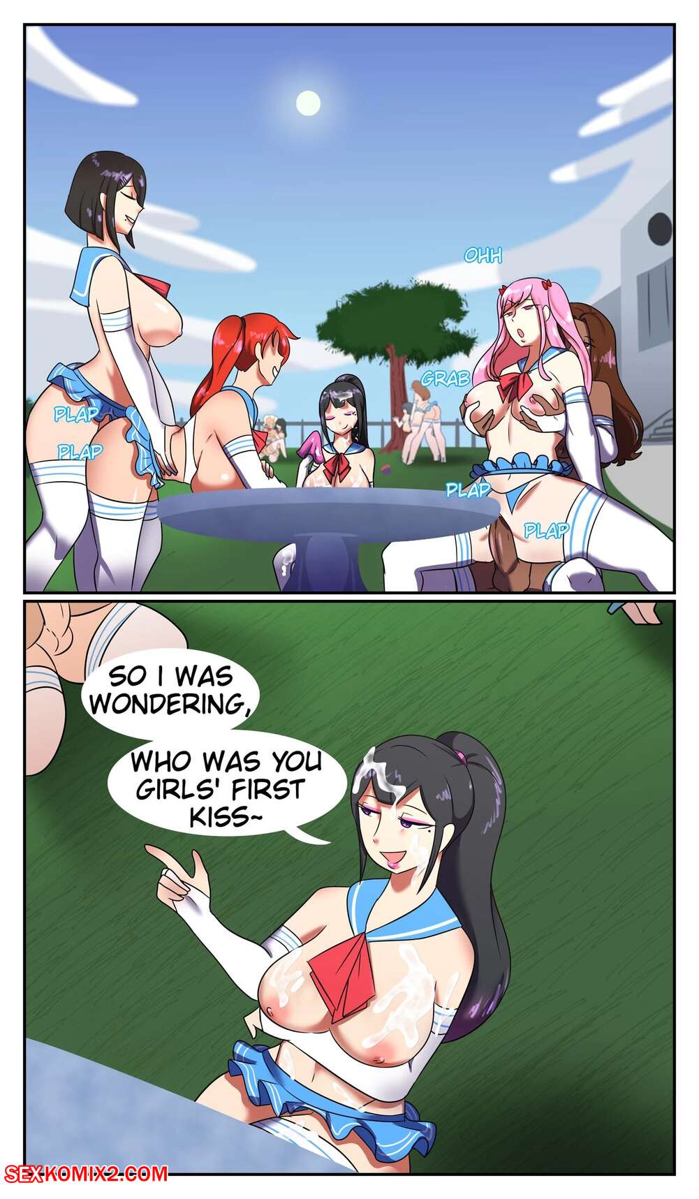 Porn comic Friend Group Discusses Their First Kiss. CreamyReflex