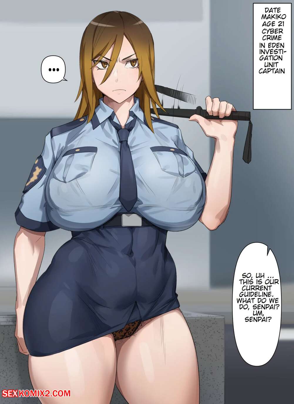 Porn comic Gal Police Makiko. Kunaboto