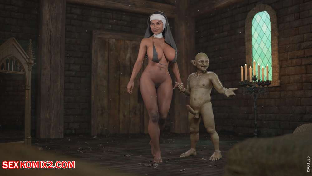 Porn comic Goblin and Nun. Rro.lled.