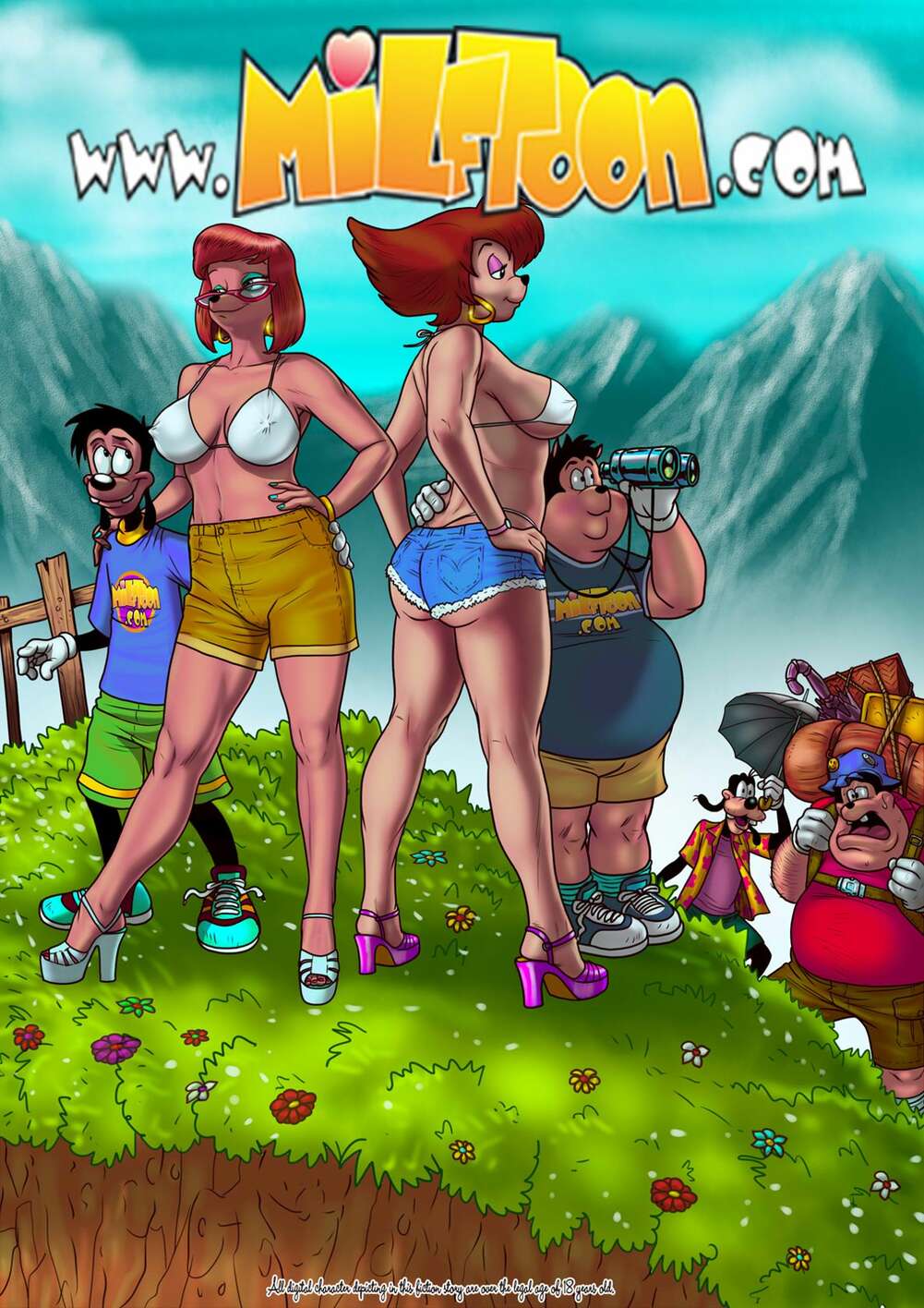 Porn comic Goofy Vacation. Goof Troop.