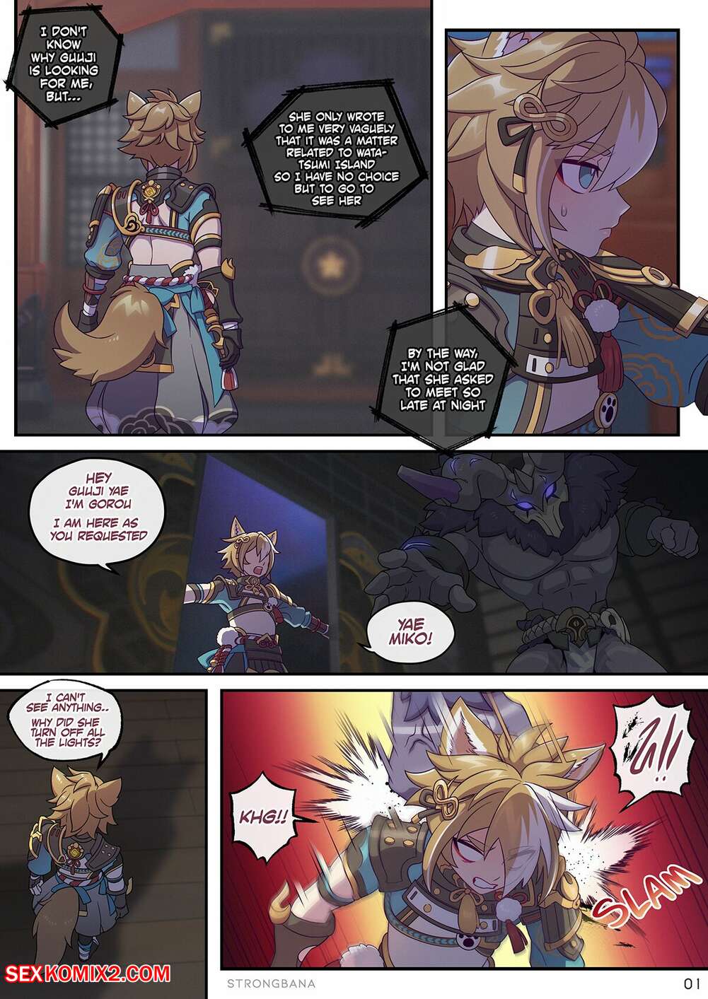Porn comic Gorou. StrongBana