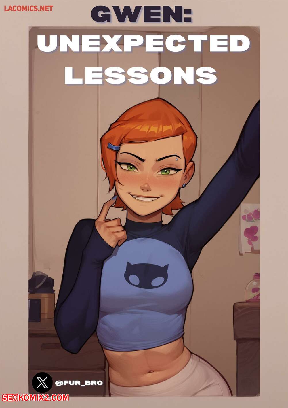 Porn comic Gwen. Unexpected Lessons. FurBro