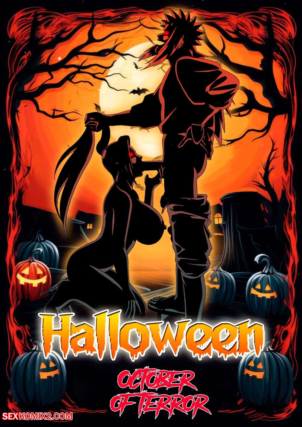 Porn comic Halloween. October of Terror. Super Melons