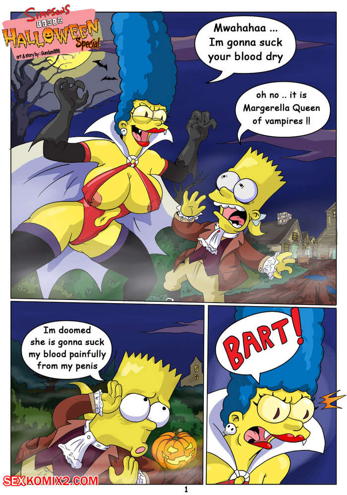 Porn comic Halloween Special. The Simpsons. GUNDAM888