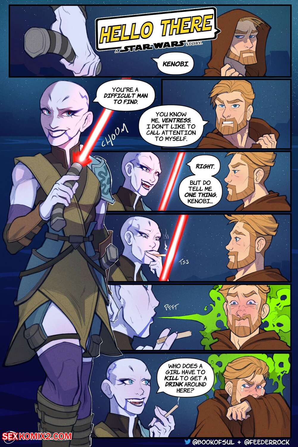 Porn comic Hello There. Chapter 1. Star Wars. The Clone Wars. Hagfish , Stendra.