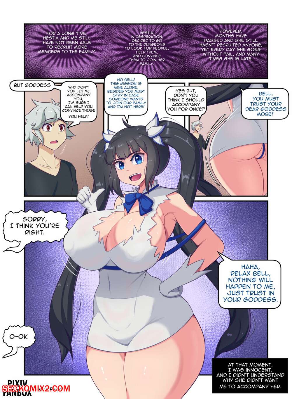 Porn comic Hestia. Fake Face
