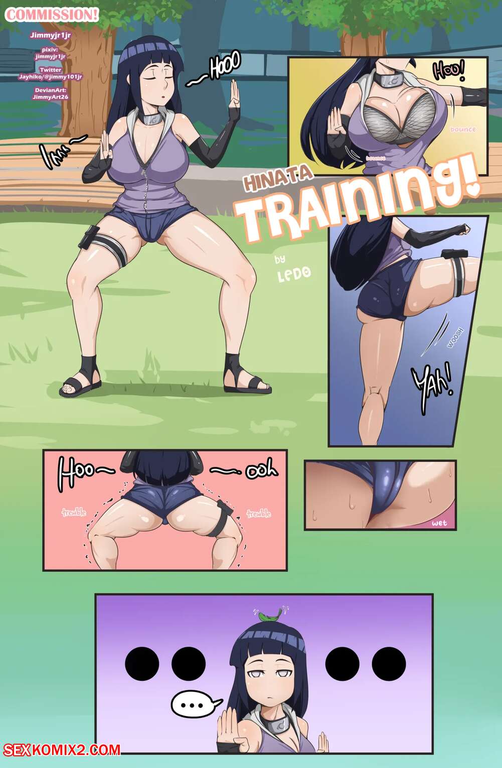 Porn comic Hinata Training. Ledo.