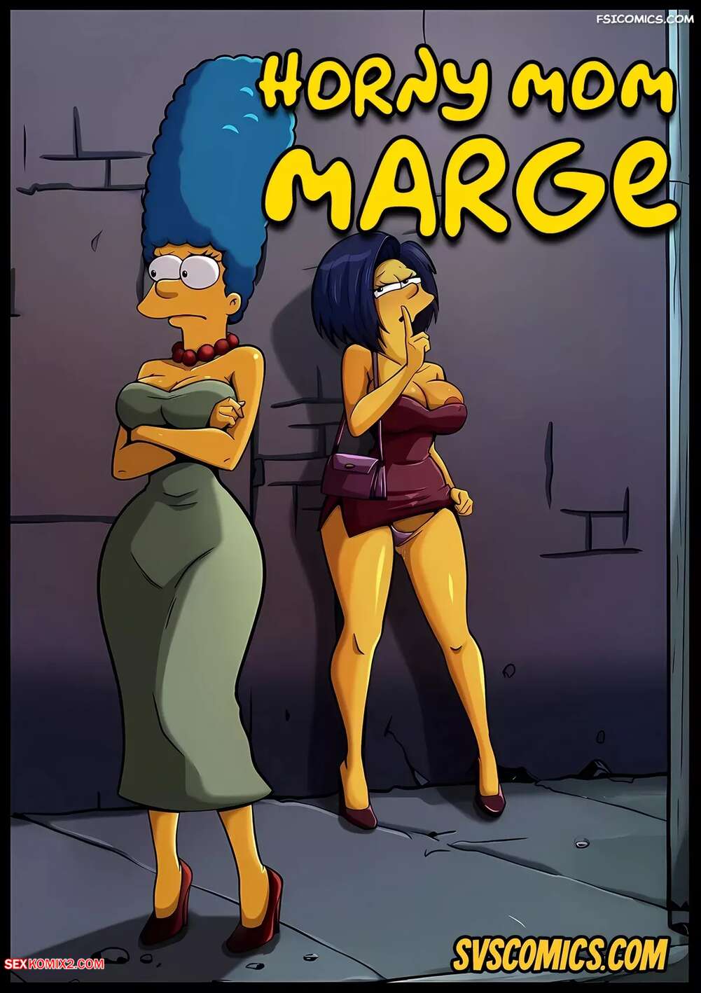 Porn comic Horny Mom Marge. The Simpsons