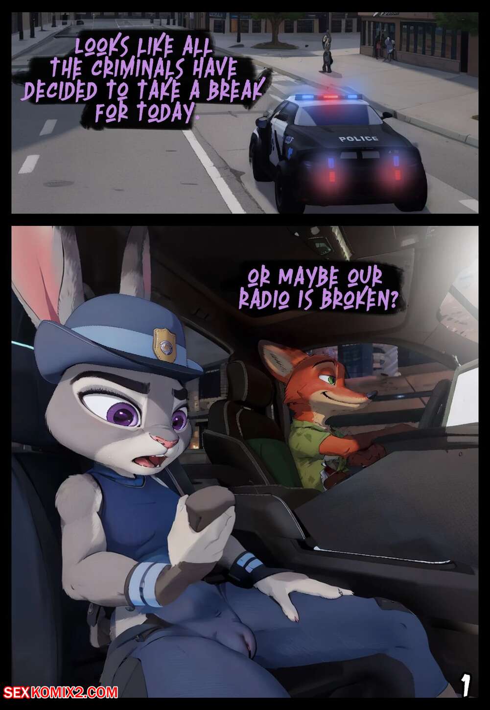 Porn comic Horny Police. ArtWillAM