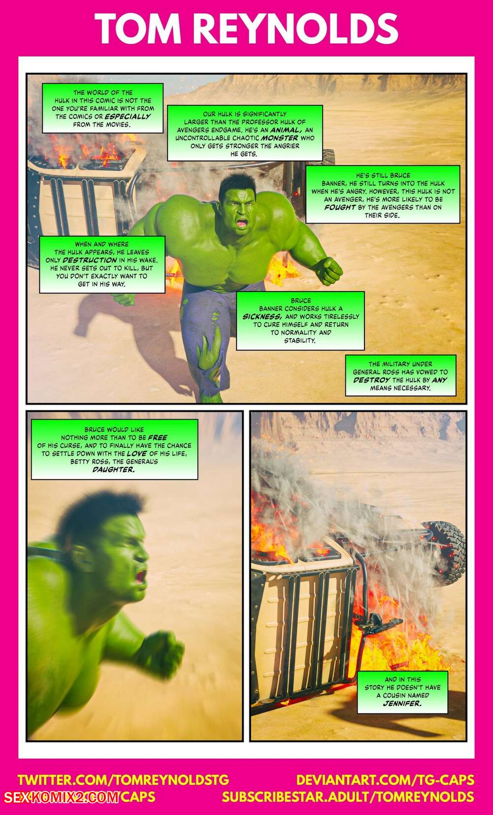 Porn comic Hulk. Bustier. Chapter 1. Tom Reynolds.