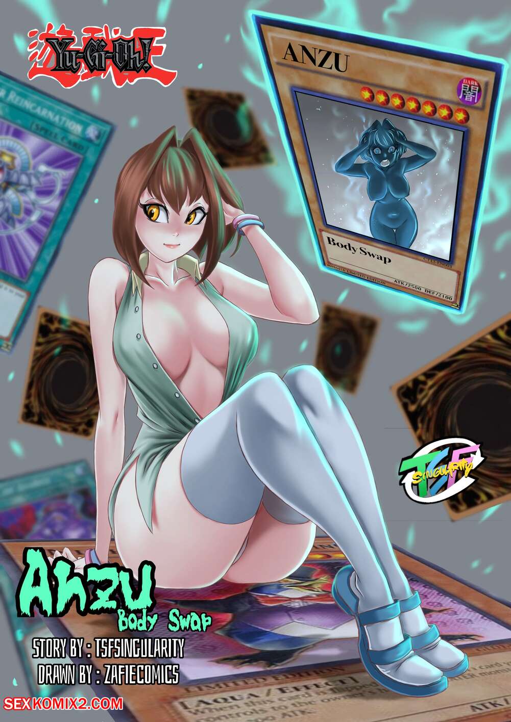Porn comic Ice Catch. YuGiOh. TSFSingularity. ZafieComics