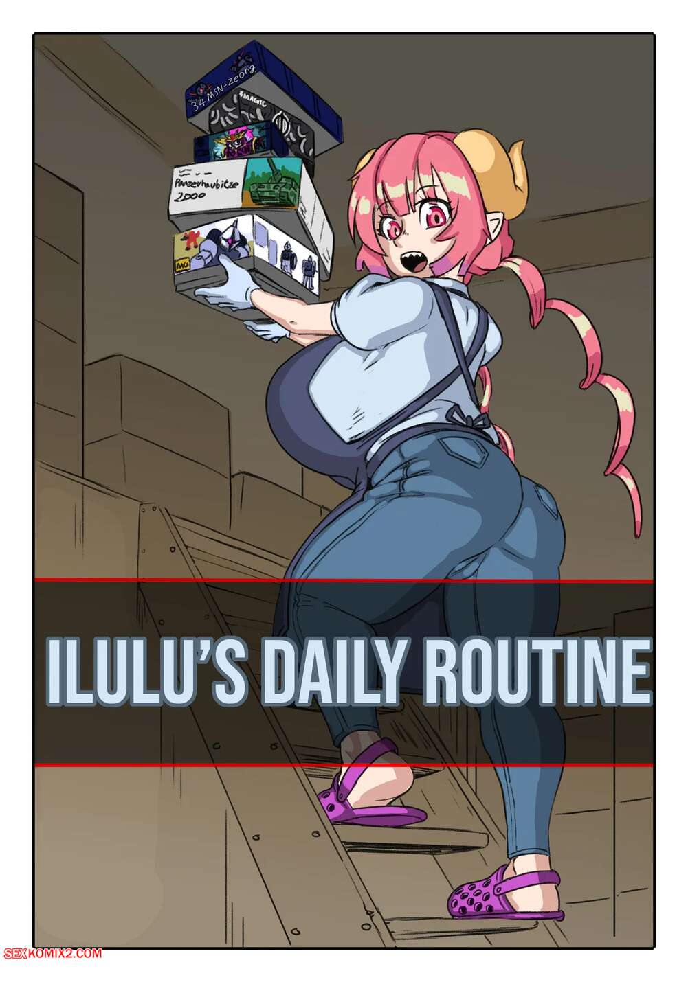 Porn comic Ilulu at her Work. Miss Kobayashis Dragon Maid. AnythingGoes