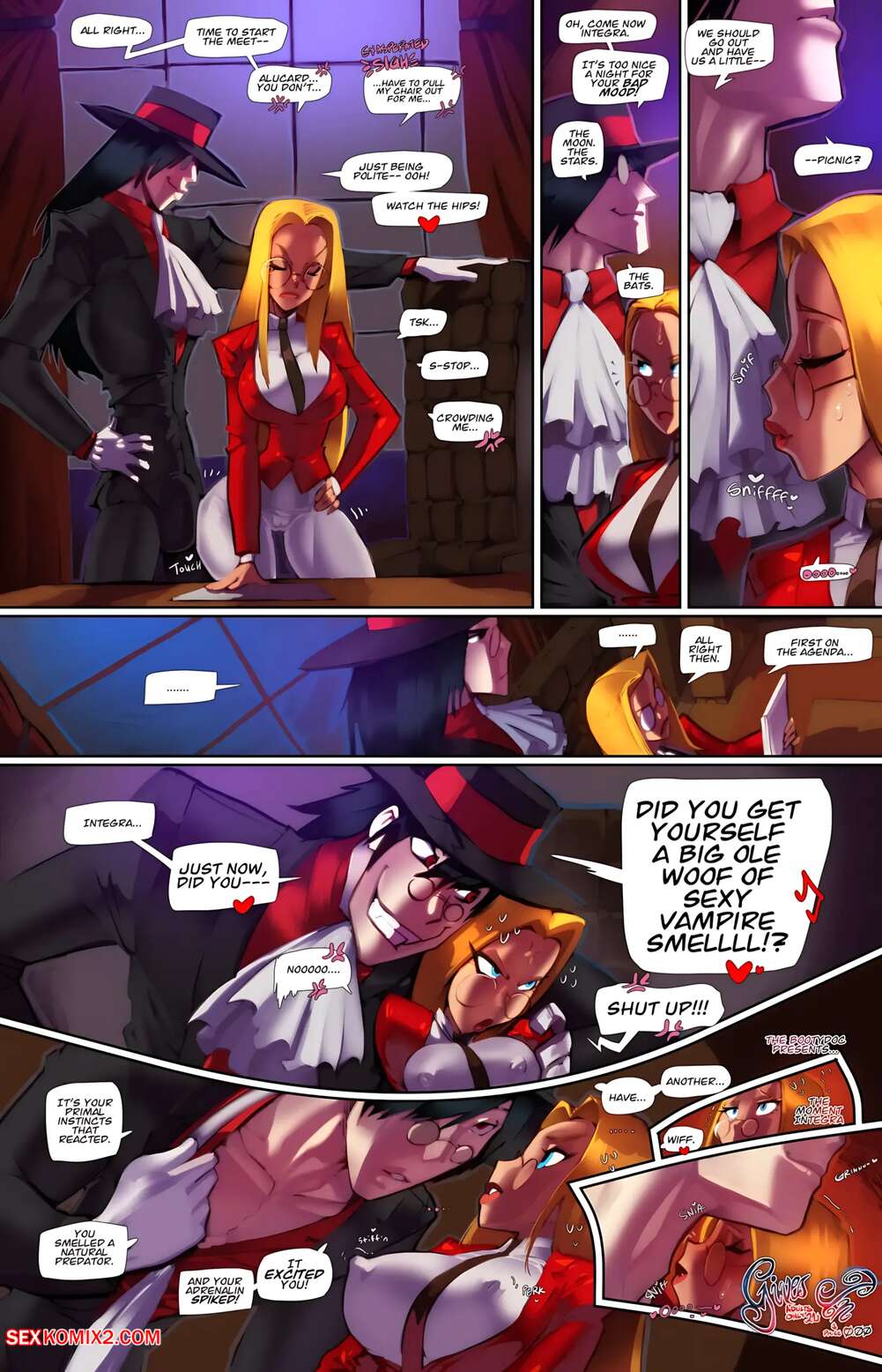 Porn comic Integra Gives In. Hellsing. Fred Perry