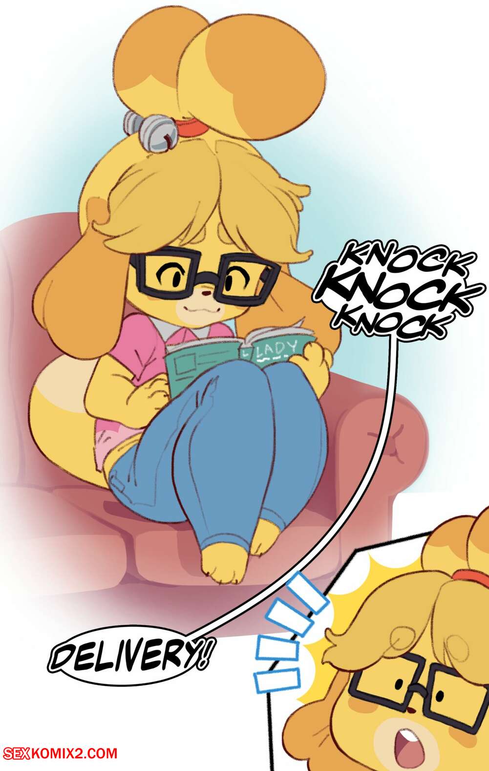 Porn comic Isabelles Gift. Animal Crossing. Knuxxxy