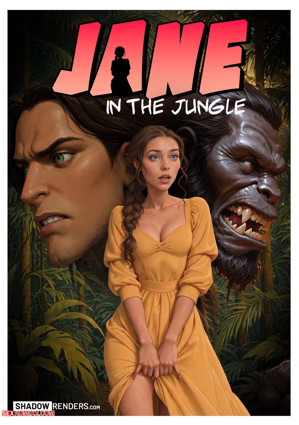 Porn comic Jane in the Jungle. Tarzan. Shadow Renders